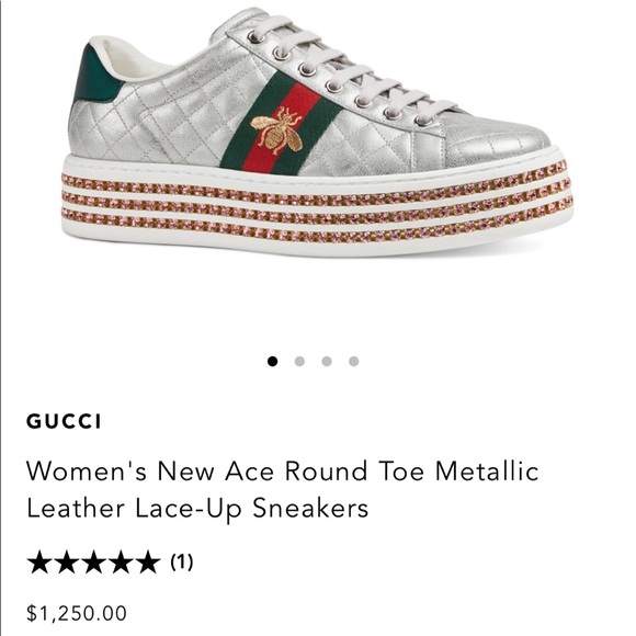 ace sneaker with crystals gucci